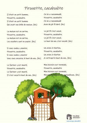 Comptine pour enfant \'Pirouette, cacahuète\' - paroles