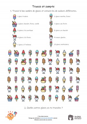 Amélioration et calcul du Imprimer - Complex les glaces