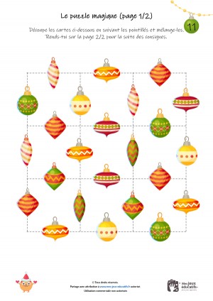 Pièces de puzzles à imprimer et à découper.