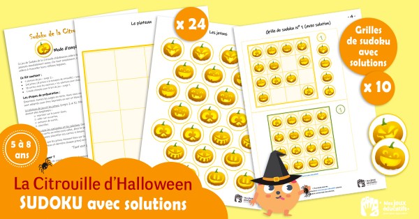 Jeu de sudoku Halloween à télécharger et à imprimer